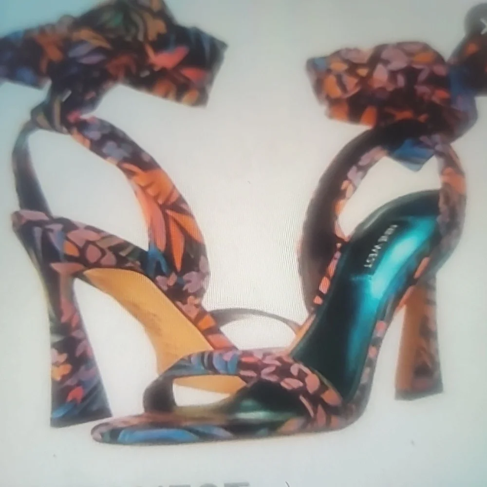 Nine West Kelsie Ankle Wrap Heeled Sandals SZ 12 - Picture 11 of 13